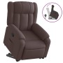 Sillón reclinable elevable tela marrón oscuro de , Sillones - Ref: Foro24-3205321, Precio: 327,97 €, Descuento: %