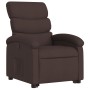 Sillón reclinable elevable tela marrón oscuro de , Sillones - Ref: Foro24-3203983, Precio: 268,21 €, Descuento: %