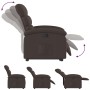 Sillón reclinable elevable tela marrón oscuro de , Sillones - Ref: Foro24-3203983, Precio: 268,21 €, Descuento: %