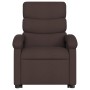 Sillón reclinable elevable tela marrón oscuro de , Sillones - Ref: Foro24-3203983, Precio: 268,21 €, Descuento: %