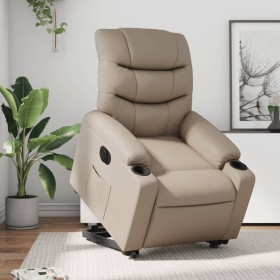 Cappuccino artificial leather electric lift chair by , Armchairs - Ref: Foro24-3206619, Price: 352,99 €, Discount: %