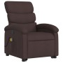 Dark brown fabric reclining massage chair by , Armchairs - Ref: Foro24-3203995, Price: 291,99 €, Discount: %