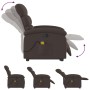 Dark brown fabric reclining massage chair by , Armchairs - Ref: Foro24-3203995, Price: 291,99 €, Discount: %