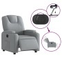 Sillón reclinable eléctrico tela gris claro de , Sillones - Ref: Foro24-3204344, Precio: 247,51 €, Descuento: %