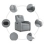 Sillón reclinable eléctrico tela gris claro de , Sillones - Ref: Foro24-3204344, Precio: 247,51 €, Descuento: %