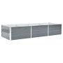 Gray galvanized steel garden bed 240x80x45 cm by vidaXL, Pots and planters - Ref: Foro24-44842, Price: 51,68 €, Discount: %