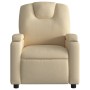 Sillón reclinable de masaje eléctrico tela color crema de , Sillones - Ref: Foro24-3204365, Precio: 260,99 €, Descuento: %