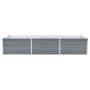 Gray galvanized steel garden bed 240x80x45 cm by vidaXL, Pots and planters - Ref: Foro24-44842, Price: 51,68 €, Discount: %