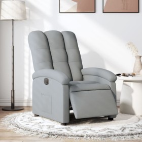 Sillón reclinable eléctrico tela gris claro de , Sillones - Ref: Foro24-3204068, Precio: 254,04 €, Descuento: %