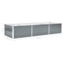 Gray galvanized steel garden bed 240x80x45 cm by vidaXL, Pots and planters - Ref: Foro24-44842, Price: 51,68 €, Discount: %