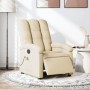 Cream fabric electric massage recliner by , Armchairs - Ref: Foro24-3204089, Price: 254,83 €, Discount: %