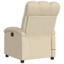 Sillón reclinable de masaje eléctrico tela color crema de , Sillones - Ref: Foro24-3204089, Precio: 256,57 €, Descuento: %