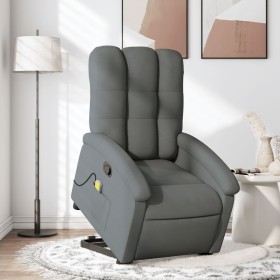 Dark Gray Fabric Reclining Foot Massage Chair by , Armchairs - Ref: Foro24-3204105, Price: 286,99 €, Discount: %