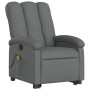 Silla de masaje reclinable de pie de tela gris oscuro de , Sillones - Ref: Foro24-3204105, Precio: 286,37 €, Descuento: %