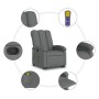 Silla de masaje reclinable de pie de tela gris oscuro de , Sillones - Ref: Foro24-3204105, Precio: 286,37 €, Descuento: %