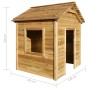 Casa de juegos de jardín madera de pino 120x120x146 cm de vidaXL, Casitas infantiles - Ref: Foro24-44905, Precio: 516,56 €, D...