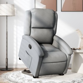 Sillón reclinable elevable de tela gris claro de , Sillones - Ref: Foro24-3204164, Precio: 274,16 €, Descuento: %