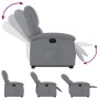 Sillón reclinable elevable de tela gris claro de , Sillones - Ref: Foro24-3204164, Precio: 274,17 €, Descuento: %