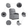 Sillón reclinable elevable de tela gris claro de , Sillones - Ref: Foro24-3204164, Precio: 274,17 €, Descuento: %