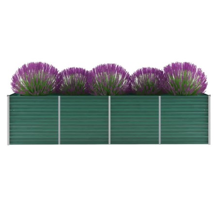 Galvanized green steel garden bed 320x80x77 cm by vidaXL, Pots and planters - Ref: Foro24-44845, Price: 125,27 €, Discount: %