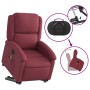 Sillón reclinable de masaje elevable tela rojo tinto de , Sillones - Ref: Foro24-3204179, Precio: 290,78 €, Descuento: %