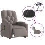 Sillón reclinable de masaje eléctrico tela gris taupe de , Sillones - Ref: Foro24-3204706, Precio: 281,88 €, Descuento: %