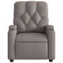 Sillón reclinable de masaje eléctrico tela gris taupe de , Sillones - Ref: Foro24-3204706, Precio: 285,90 €, Descuento: %