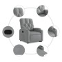 Light Gray Fabric Liftable Recliner by , Armchairs - Ref: Foro24-3204710, Price: 278,25 €, Discount: %