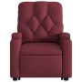 Sillón reclinable de masaje elevable tela rojo tinto de , Sillones - Ref: Foro24-3204725, Precio: 300,59 €, Descuento: %