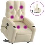 Liegender Fußmassagesessel aus cremefarbenem Stoff von , Sessel - Ref: Foro24-3204731, Preis: 413,99 €, Rabatt: %