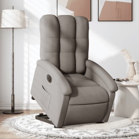 Sillón eléctrico reclinable elevable de tela gris taupe de , Sillones - Ref: Foro24-3204124, Precio: 310,99 €, Descuento: %