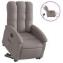 Sillón eléctrico reclinable elevable de tela gris taupe de , Sillones - Ref: Foro24-3204124, Precio: 309,77 €, Descuento: %