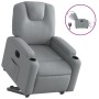 Sillón eléctrico reclinable elevable de tela gris claro de , Sillones - Ref: Foro24-3204392, Precio: 306,83 €, Descuento: %