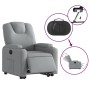 Sillón eléctrico reclinable elevable de tela gris claro de , Sillones - Ref: Foro24-3204392, Precio: 306,83 €, Descuento: %