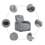 Sillón eléctrico reclinable elevable de tela gris claro de , Sillones - Ref: Foro24-3204392, Precio: 317,36 €, Descuento: %