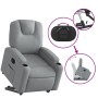 Sillón eléctrico reclinable elevable de tela gris claro de , Sillones - Ref: Foro24-3204392, Precio: 306,83 €, Descuento: %