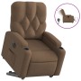 Sillón eléctrico reclinable elevable de tela marrón de , Sillones - Ref: Foro24-3204738, Precio: 312,40 €, Descuento: %