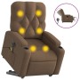 Anhebbarer, elektrisch verstellbarer Massagesessel aus braunem Stoff von , Sessel - Ref: Foro24-3204750, Preis: 325,39 €, Rab...