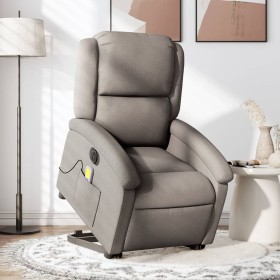 Liftable reclining electric massage chair taupe fabric by , Armchairs - Ref: Foro24-3204208, Price: 330,40 €, Discount: %