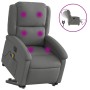 Liftable reclining electric massage chair dark gray fabric by , Armchairs - Ref: Foro24-3204201, Price: 334,35 €, Discount: %