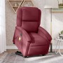 Sillón de masaje elevable eléctrico tela rojo tinto de , Sillones - Ref: Foro24-3204203, Precio: 329,95 €, Descuento: %