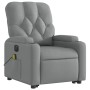 Liftable reclining electric massage chair light gray fabric by , Armchairs - Ref: Foro24-3204746, Price: 345,26 €, Discount: %