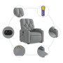 Liftable reclining electric massage chair light gray fabric by , Armchairs - Ref: Foro24-3204746, Price: 345,26 €, Discount: %