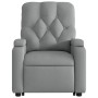 Liftable reclining electric massage chair light gray fabric by , Armchairs - Ref: Foro24-3204746, Price: 345,26 €, Discount: %