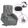 Liftable reclining electric massage chair light gray fabric by , Armchairs - Ref: Foro24-3204746, Price: 345,26 €, Discount: %