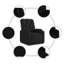 Sillón reclinable elevable tela negro de , Sillones - Ref: Foro24-3204712, Precio: 271,91 €, Descuento: %