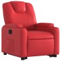 Sillón reclinable elevable cuero artificial rojo de , Sillones - Ref: Foro24-3204435, Precio: 365,84 €, Descuento: %