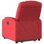 Sillón reclinable elevable cuero artificial rojo de , Sillones - Ref: Foro24-3204435, Precio: 365,84 €, Descuento: %