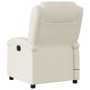 Cream synthetic leather electric reclining massage chair by , Armchairs - Ref: Foro24-3204220, Price: 274,62 €, Discount: %