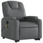 Sillón de masaje elevable eléctrico cuero sintético gris de , Sillones - Ref: Foro24-3204454, Precio: 332,57 €, Descuento: %